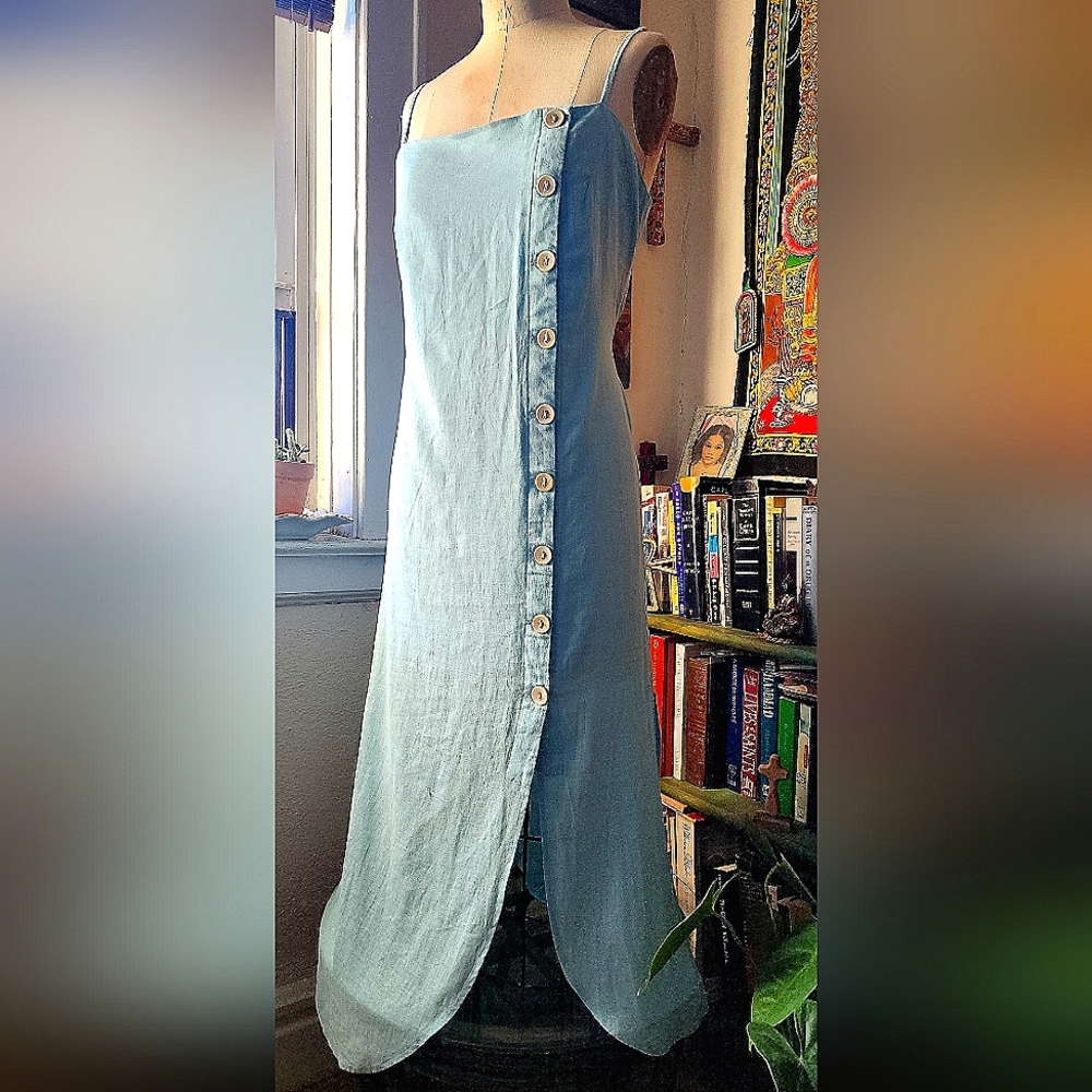 NWT ViX Paula Hermanny light blue dress